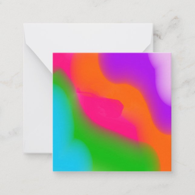 Sherbet Watercolor Anteckningskort (Framsida)