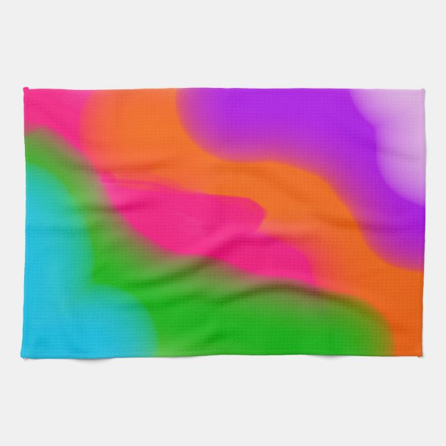 Sherbet Watercolor kökshandduk (Horisontell)