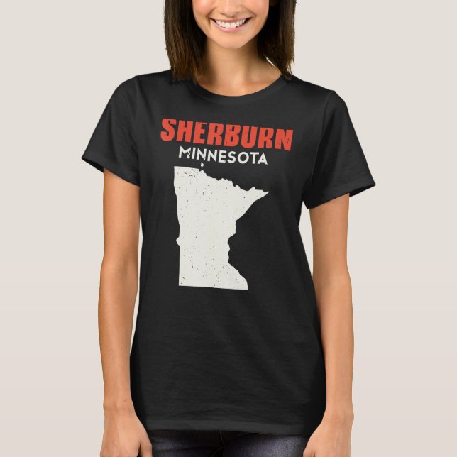 Sherburn Minnesota Förenta staterna State America  T Shirt (Framsida)