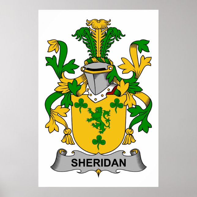 Sheridan Family Crest Poster (Framsidan)