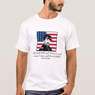 Sheridan och citationstecken om Texas Tee Shirt