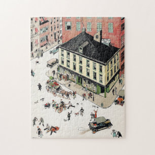 Sheridan Square Väster Village, 1920-talet Bazaar Pussel