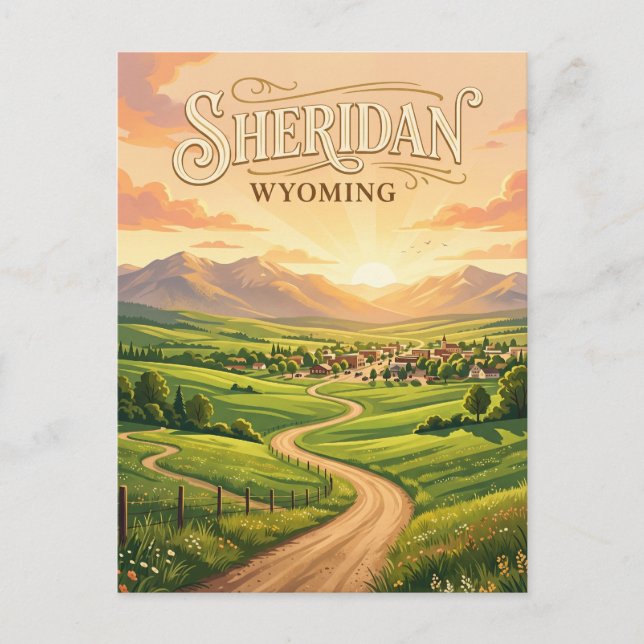 Sheridan USA Vykort (Framsida)