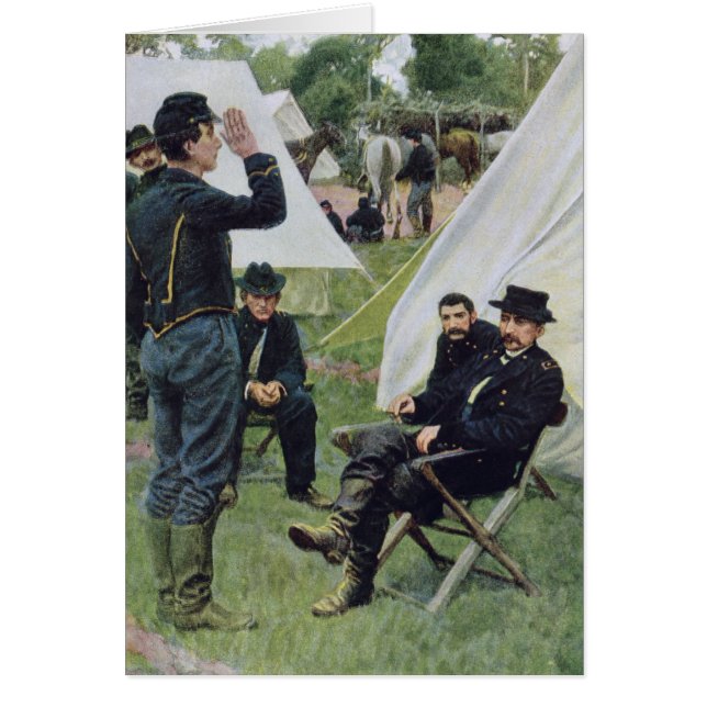 Sheridans First Interview med Rowand Hälsningskort (Framsidan)