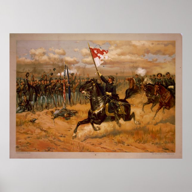 Sheridan's Ride by Thure de Thulstrup Poster (Framsidan)