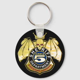 Sheriff Area 5 Badge Nyckelring