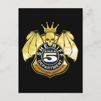 Sheriff Area 5 Badge Vykort