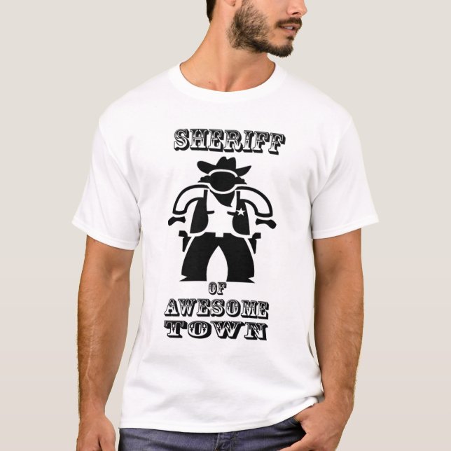 Sheriff av stora Awesometown (avbilda), Tee (Framsida)