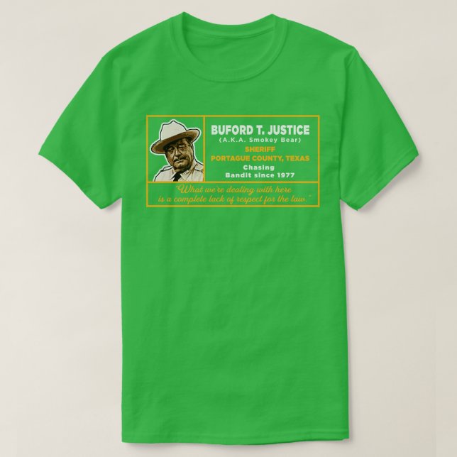 Sheriff Buford T Justice T Shirt (Design framsida)