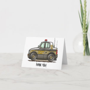 Sheriff Car Patrol Car Tack Kort
