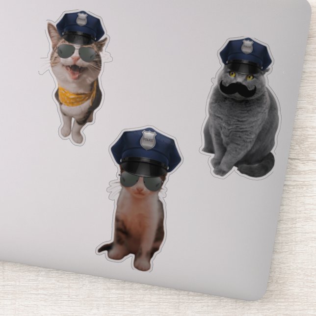 sheriff Cat Klistermärken (Detalj)