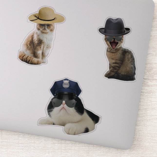 sheriff Cat Klistermärken (Detalj)