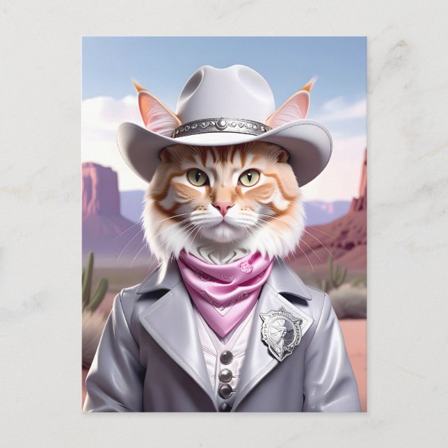 sheriff Cat Vykort (Framsida)