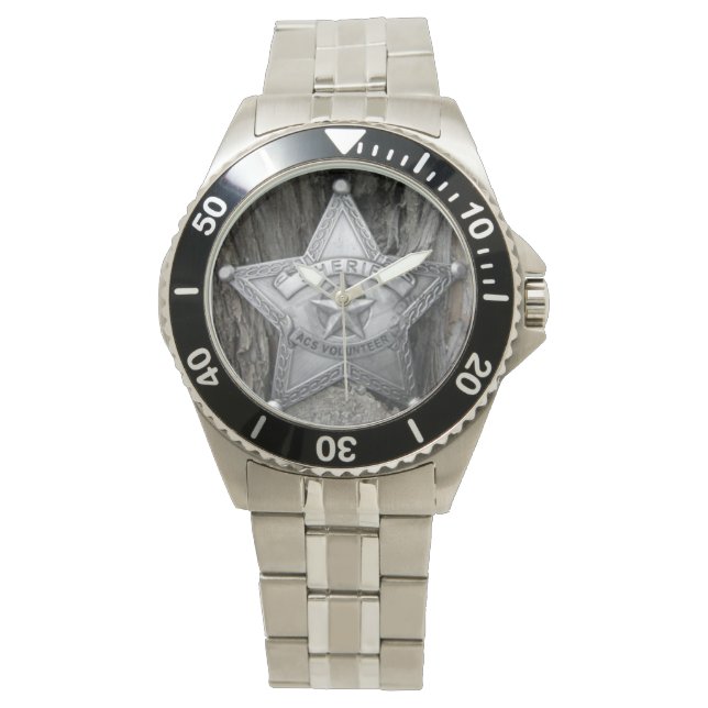 Sheriff Classic Stainless Steel Watch Armbandsur (Framsida)