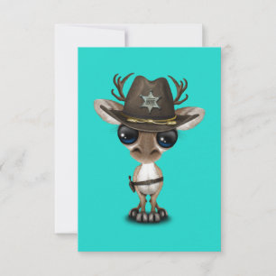 Sheriff Cute Baby Reindeer