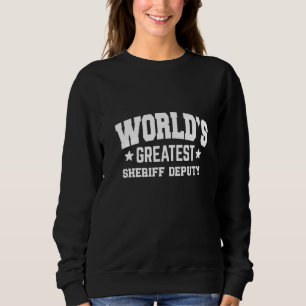 Sheriff Deputy Världens Bästa 2:a Dekor Tema T Shirt