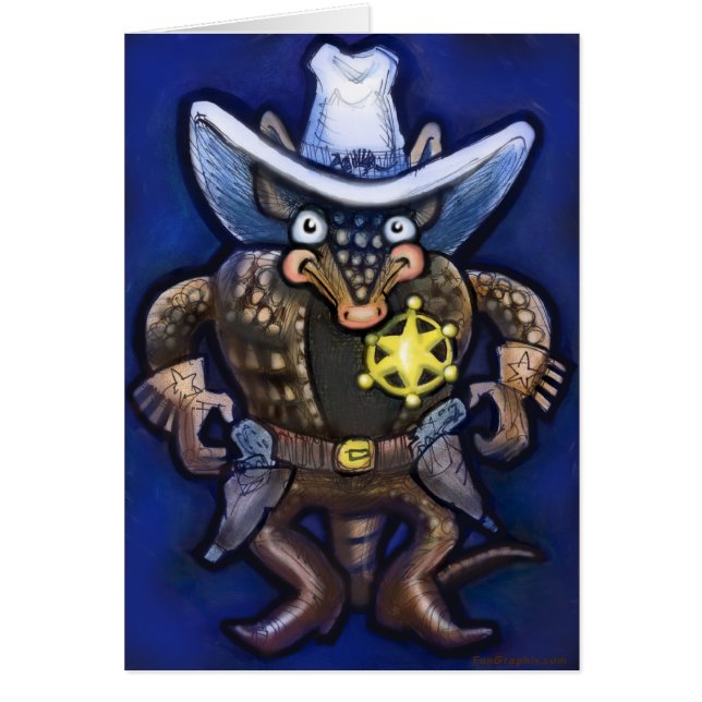 sheriff Dillo Hälsningskort (Framsidan)