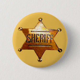 Sheriff emblemsolbrännan knäppas (i 4 knapp
