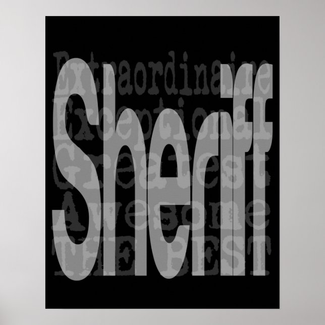 sheriff Extraordinaire Poster (Framsidan)