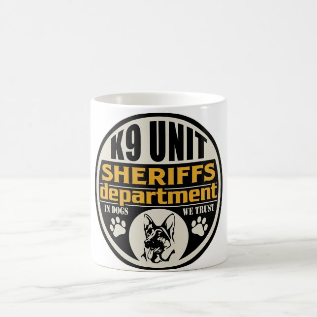 Sheriff för enhet K9 avdelning Kaffemugg (Center)