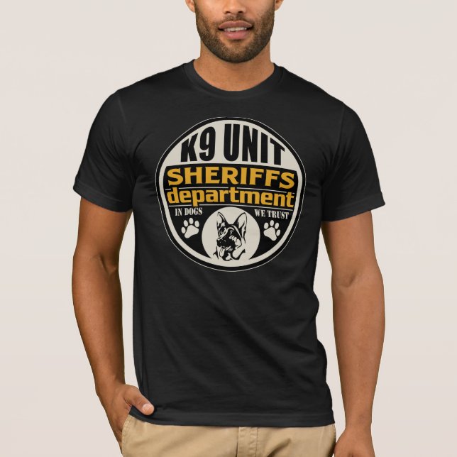 Sheriff för enhet K9 avdelning T Shirt (Framsida)