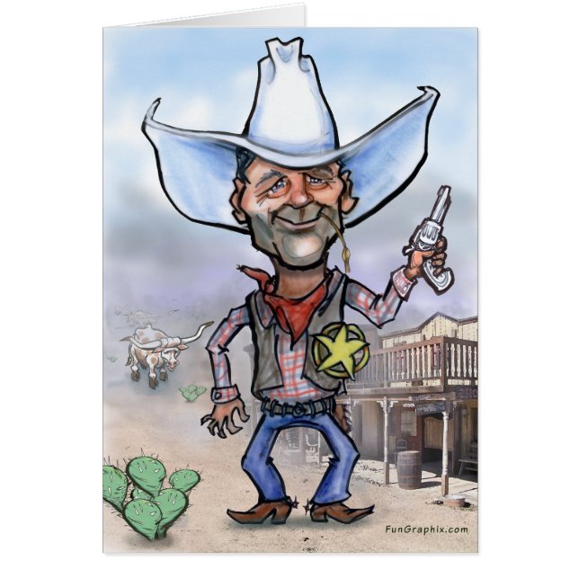 sheriff hälsningskort (Framsidan)