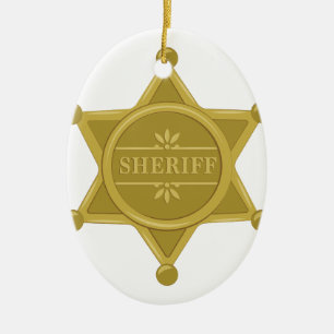 Sheriff Julgransprydnad Keramik