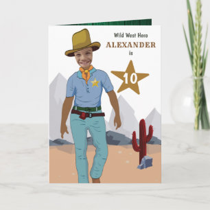 sheriff Kids Cowboy Speciell Original Lägg till bi Kort