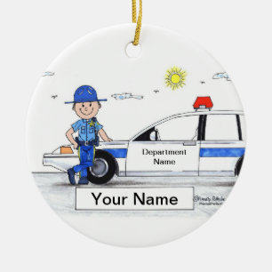 Sheriff - Male Julgransprydnad Keramik