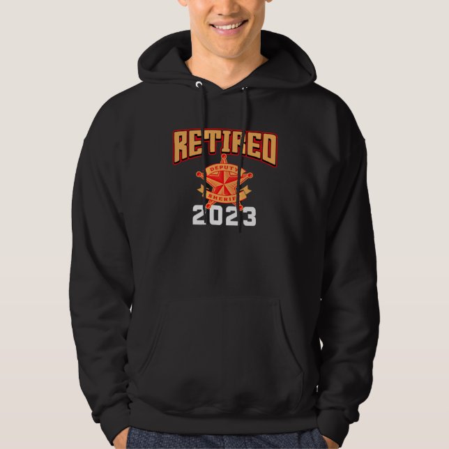 Sheriff Retirement 2023 Law Enforcement Hoodie (Framsida)