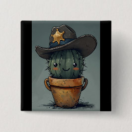 Sheriff Spike-Cactus Character with Background Knapp