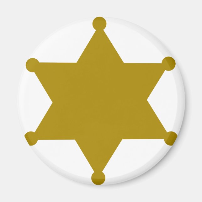 sheriff star magnet (Framsidan)