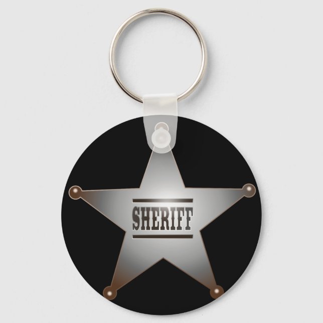 sheriff star nyckelring (Framsida)
