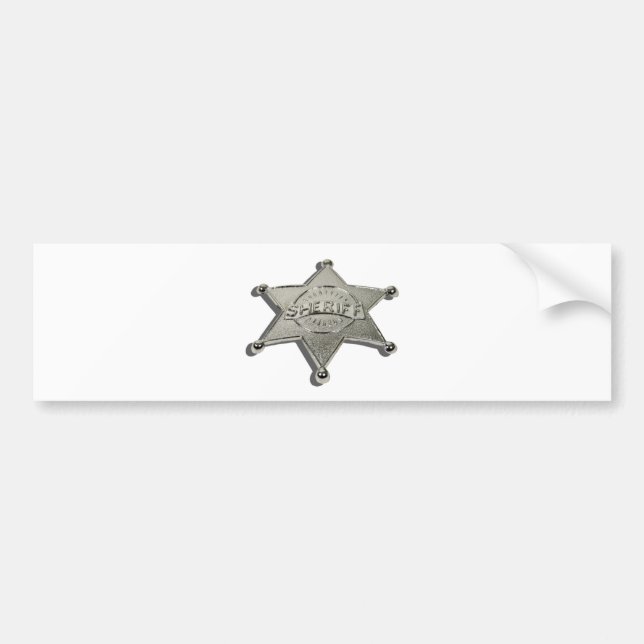 SheriffBadgeLetters110510 Bildekal (Framsidan)