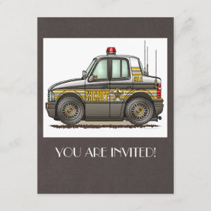 Sheriffbilbensindriven bil inbjudningar