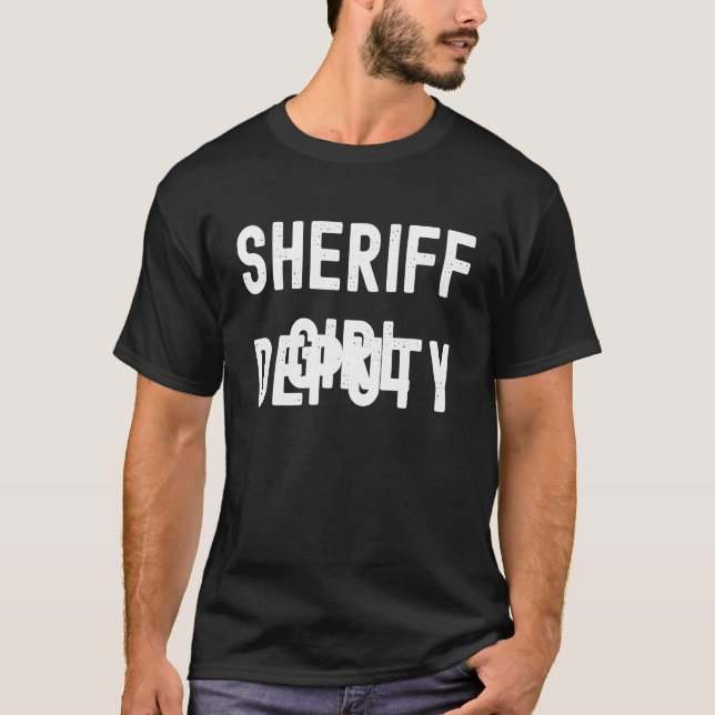 Sheriffen Biträdande flicka T Shirt (Framsida)