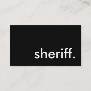 Sheriffen. Visitkort