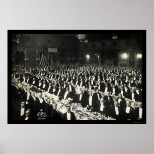 Sheriffens Jury Delmonico's Dinner Photo 1906 Poster