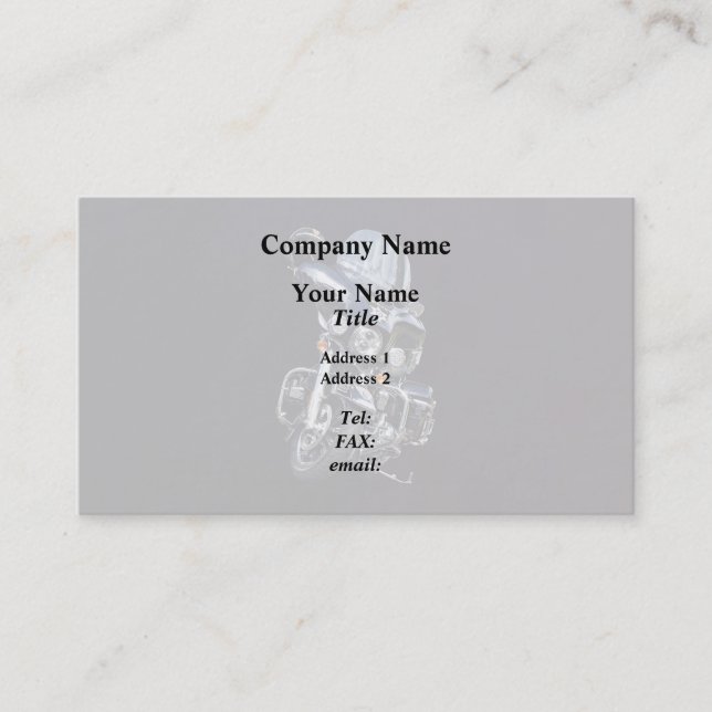 Sheriffens motorcykel visitkort (Framsida)