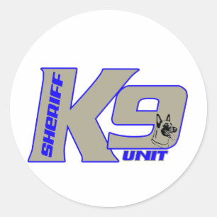 sheriffk 9unit Malinois Runt Klistermärke