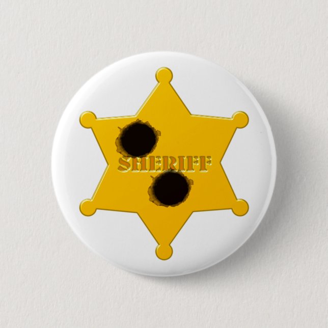 Sheriffstern Einschusslöcher sheriff's star bullet Knapp (Framsida)