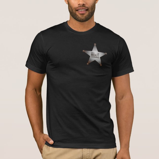 Sheriffstjärna Tee Shirt (Framsida)