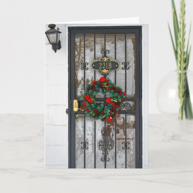 Sherlock 221B julkort Helgkort (Framsida)