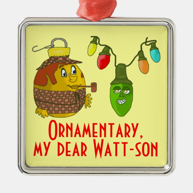 Sherlock Holmes jul Julgransprydnad Metall (Framsidan)