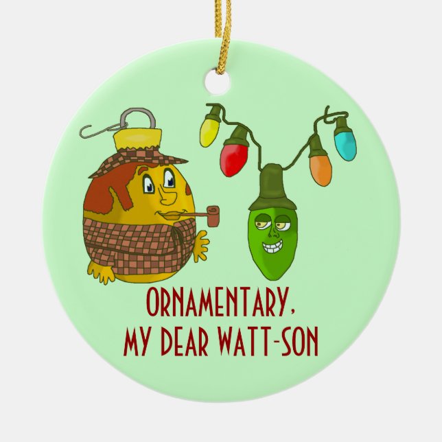 Sherlock Holmes julprydnad Julgransprydnad Keramik (Framsidan)