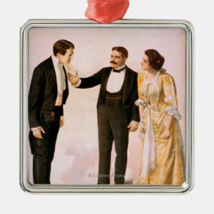 Sherlock Holmes scenisk lekaffisch #2 Julgransprydnad Metall