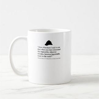 Sherlock Holmes Tecknet Fyra Citat Kaffemugg