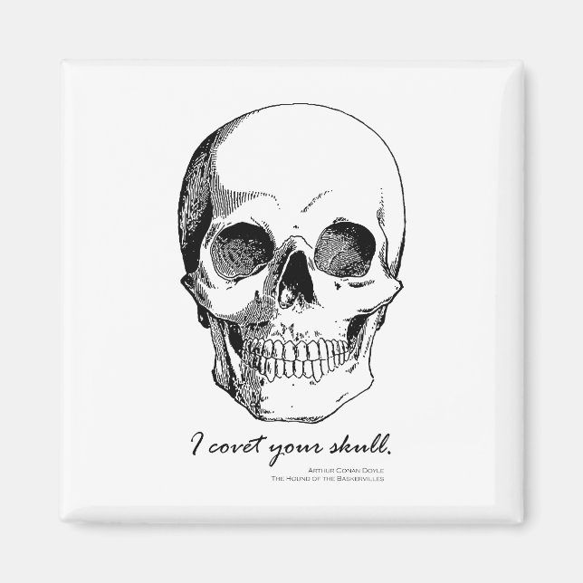 Sherlock Quote I Covet Din gotiska magnet (Framsidan)