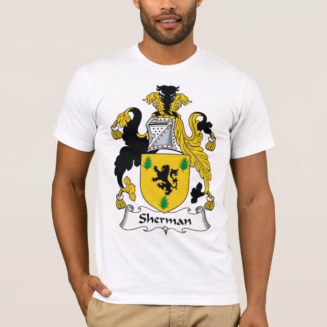 Sherman familjvapensköld tee shirt (Framsida)
