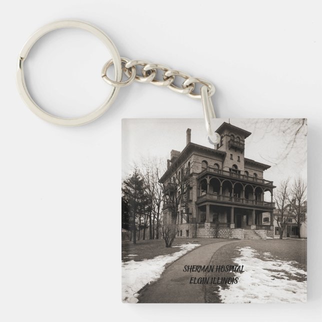 Sherman Hospital Elgin Illinois Circa 1890 Vintage (Framsidan)